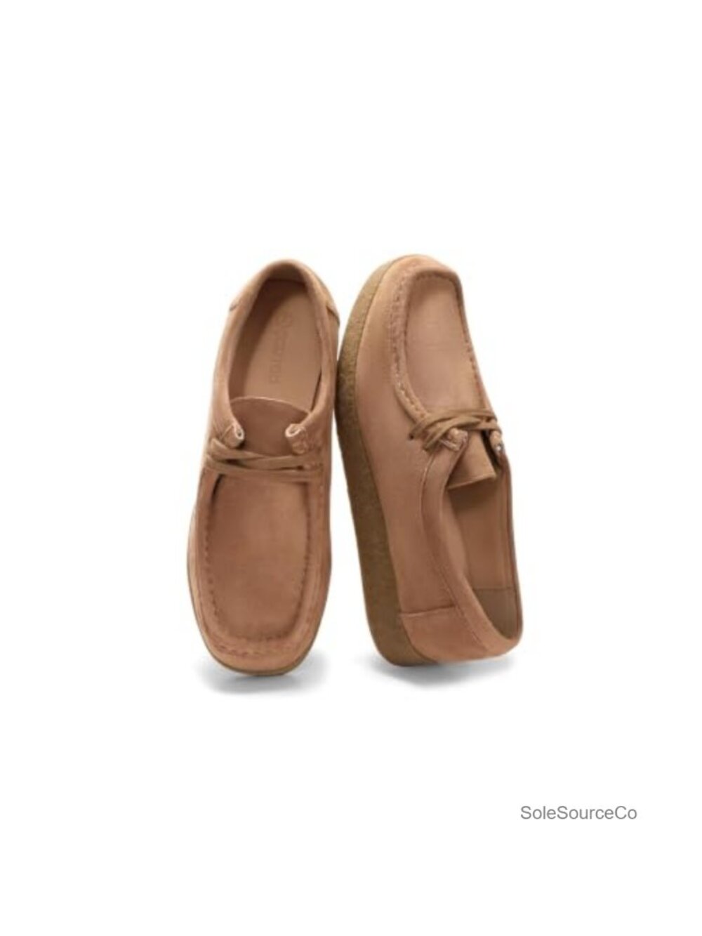 Faux Suede Platform Loafers Square Toe Slip On Dress Shoes